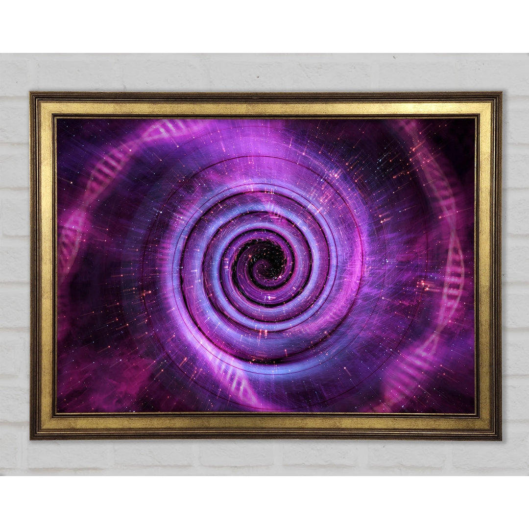 Wormhole Pink - Einzelner Bilderrahmen Kunstdrucke