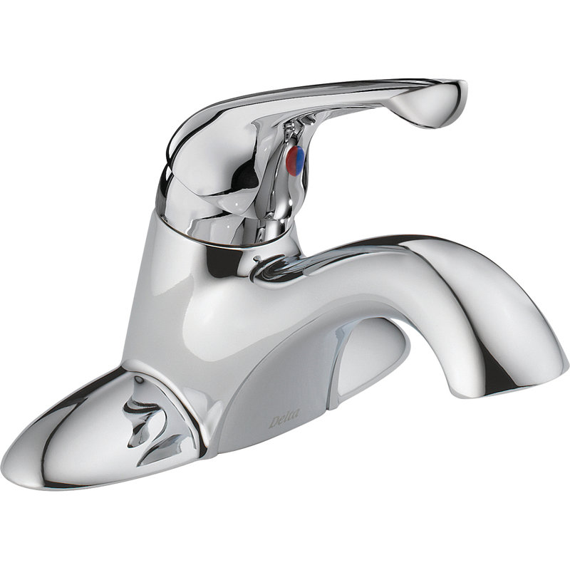 Centerset Bathroom Faucet with Drain Assembly
