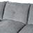 U-Shaped Chenille Sectional Sofa with Adjustable Armrest Pillows-655281152