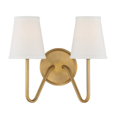 Roan 2 - Light Dimmable Armed Sconce in Natural Brass
