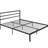 Queen Size Metal Bed Frame With Headboard-2098653299