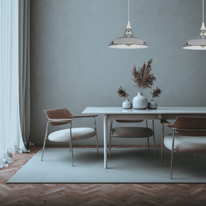 1 - Light Single Pendant, Yes, Chrome
