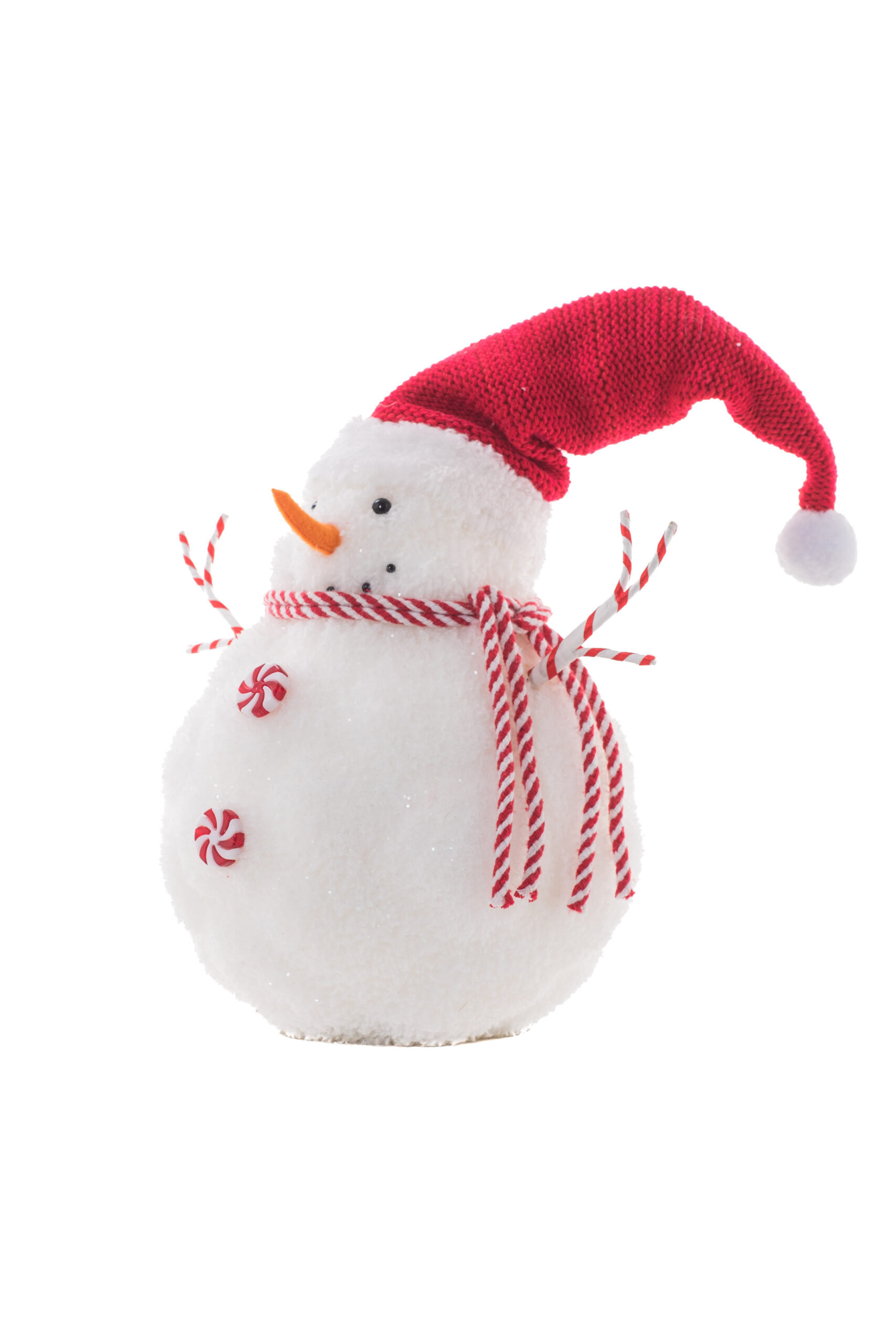 The Holiday Aisle® Red/White Styrofoam Standing Candy Snowman with ...