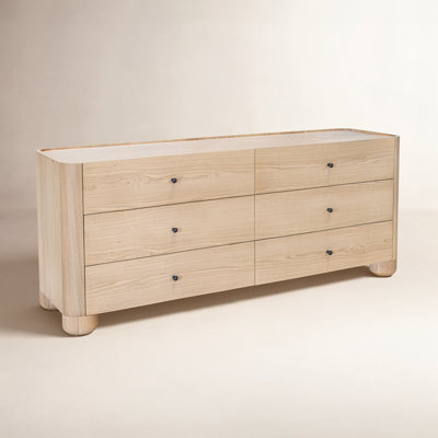 Gibson 6 Drawer Dresser Natural