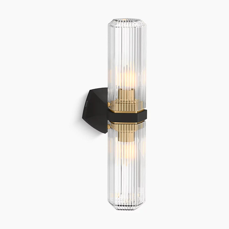 Occasion 2 - Light Plug-in Armed Sconce, Gold/Matte Black