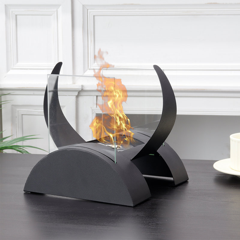 Ewoud Bio-Ethanol Outdoor Tabletop Fireplace with Flame Guard