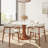 Floral Shape Kitchen Dinner Table For 2/4 Round Stone Solid Wood Pedestal Bistro Table Breakfast Nook Table-385604445-385604433