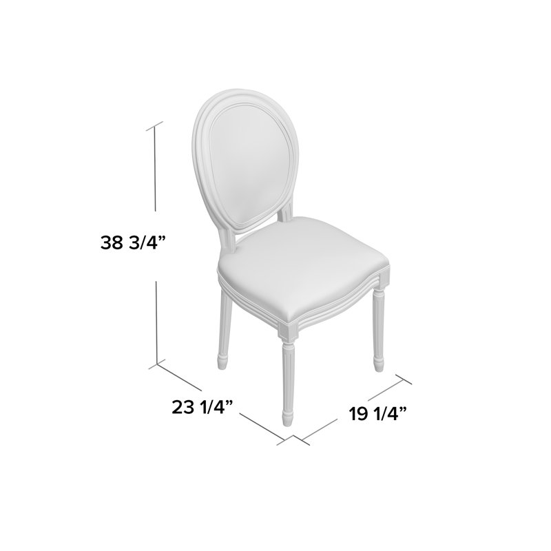 Adwolf 19.25'' H Upholstered Side Chair, Klein Azure