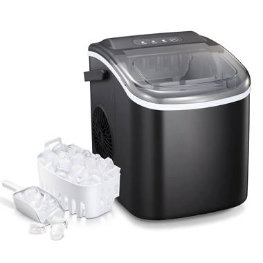 COWSAR 33 lb. Daily Production Clear Ice Portable Ice Maker Finish: Silver ZCO580016