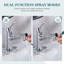 Robinet de lavabo de salle de bain extractible à un trou avec bonde escamotable en métal-107307755