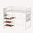 Twin sized loft metal bed with white for bedroom and dormitory, with built-in charging station and LED lighting-1425579735-1425579733