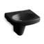 Pinoir® Vitreous China U-Shaped Semi-Pedestal Bathroom Sink with Overflow-10940237-65046039