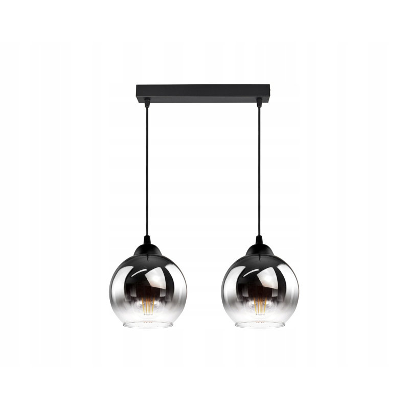 Vernardo 2 - Light Black Kitchen Island Pendant, Graphite