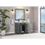 Meuble-lavabo en bois massif 36 po avec comptoir en pierre artificielle 1 po-237766298