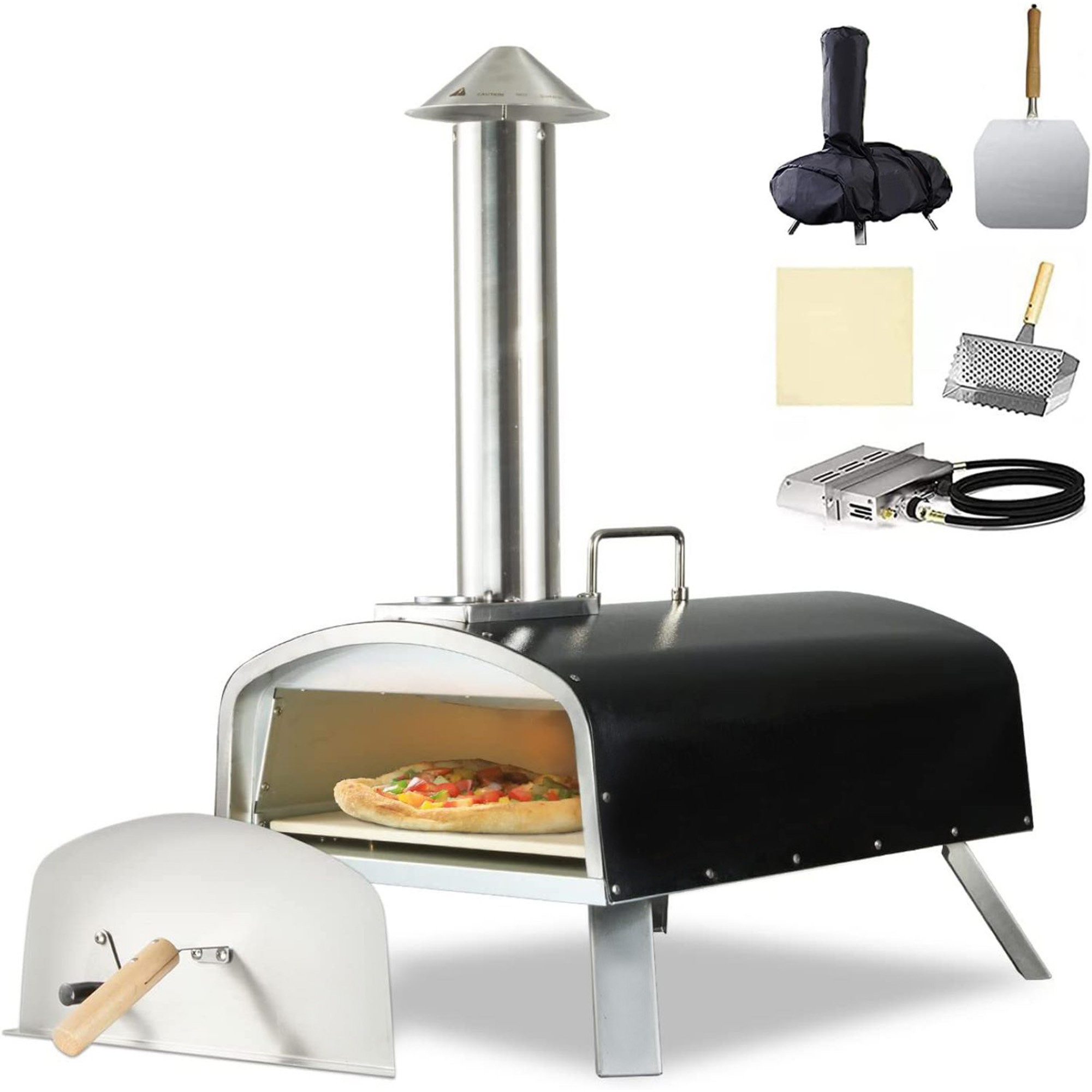 BIG HORN OUTDOORS 16 Inch Wood Pellet Pizza Oven Review 