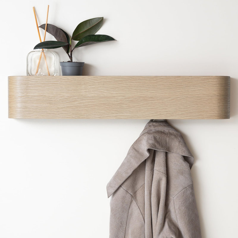 Wall-Mounted Coat Rack, Natural