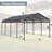 12X 20 Ft Heavy Duty Carport,Galvanized Steel Patio Gazebo