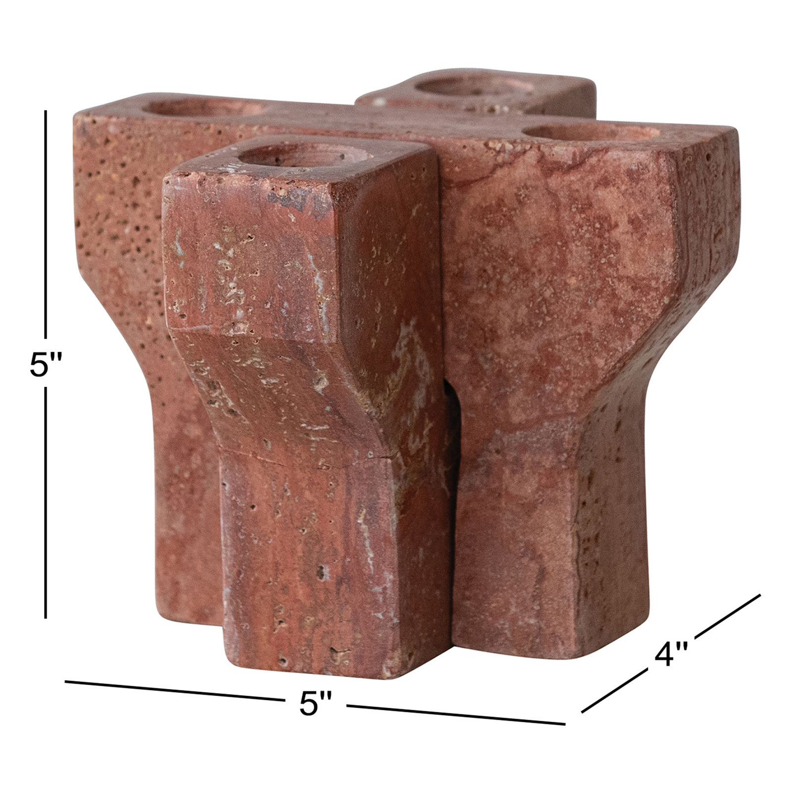 Travertine Interlocking Taper Holder