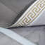 Tapis en fausse fourrure gris doux fabriqué à la main-1362030672
