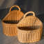 Panier de rangement Panier en rotin tissé suspendu en plastique respirant et minimaliste pour la maison-1794111810