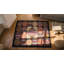 Antique Multicolor Wool 1920s American Hooked Small Scatter Size Rug