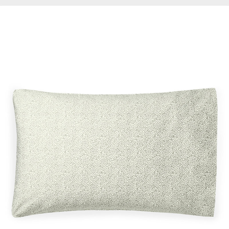 Taie d'oreiller 100% coton à densité de tissage 200 fils Spencer, Grand, Sauge