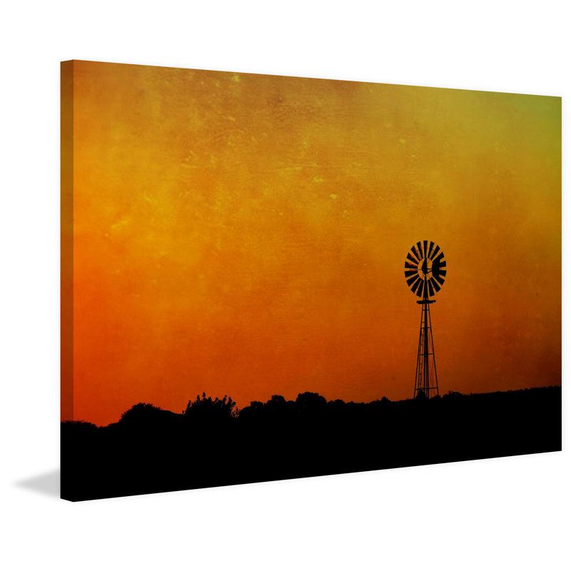 Reproduction d’art sur toile tendue "kansas" par robin, H 40 po x l 60 po x P 1,5 po