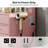 15 Drawers Vanity Desk, Makeup Vanity with Charging Station,  Dressing Table with Lighted Mirror, 3 Lighting Modes, Brightness Adjustable, Glass Top, Vanity Table with Chair-143705073