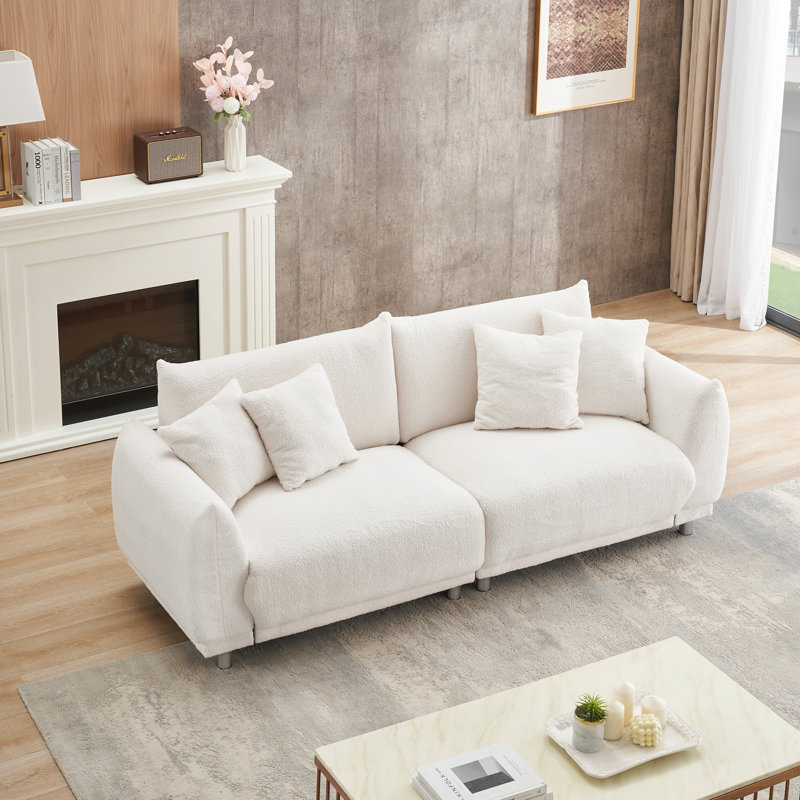 Canapé compact en laine compacte avec confort et élégance moderne parfait pour les appartements