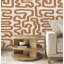 Brown and White Brushstroke Neutral Wallpaper