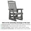 Poly Lumber Patio Glider with Removable Cup Holders-1570541897