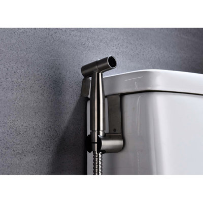Bidet en métal brossé doré - trousse d'hygiène pour toilette à main, puissance de jet réglable, métal corrosif, intensité du jet d'entretien, protection contre la rouille et la corrosion