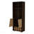10-Bottle 3-Shelf Corner Bar Cabinet