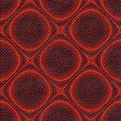 Tapis de zone orange à motif