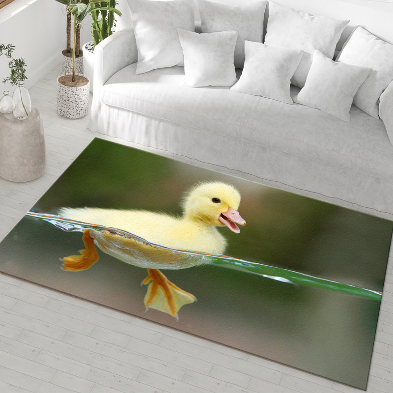 Stunning Non-Woven Thin Type Area Rug with Elegant Floral Design Perfect for Interior Decoration in Homes and Offices