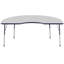 Table d'activité 48 "x 72" avec moulures en T et pieds réglables-39310991-99077991