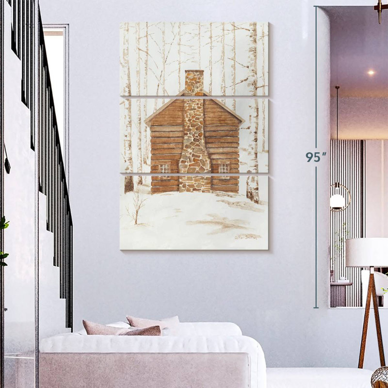 Lilie Wintery Cabin, H 74 po x l 48 po
