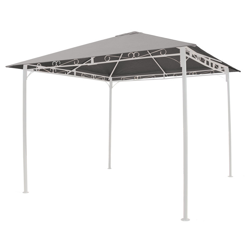 Broadbay Dakota Fields Plastic Replacement Canopy for Gazebo, Grey