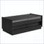 Table basse rectangulaire avec 4 tiroirs et 2 tablettes, décorations en verre trempé-843859577