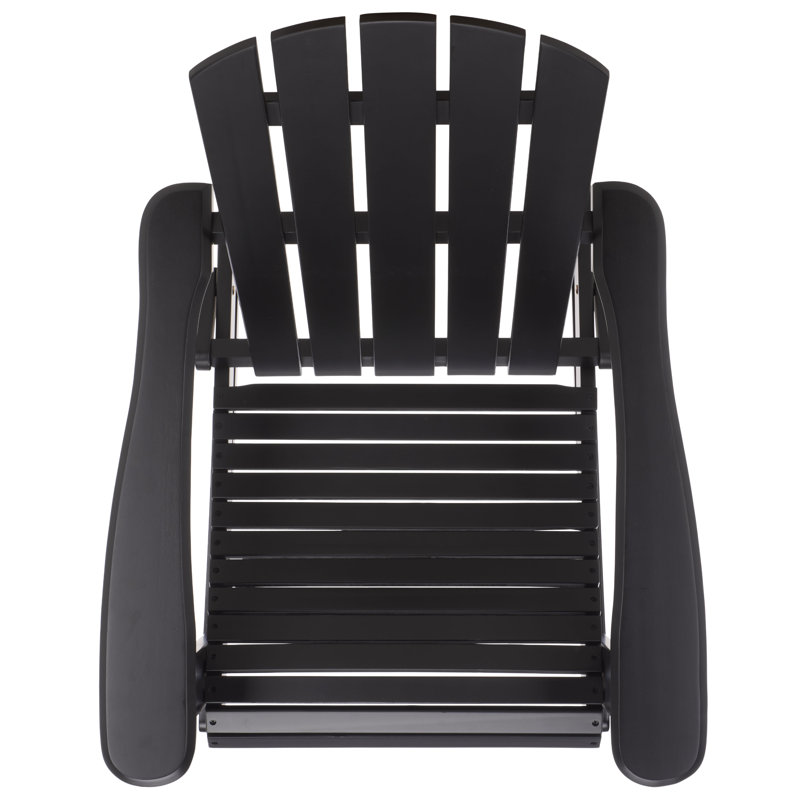 Stowe Adirondack Rocking Chair, Black