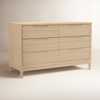 60" 6-Drawer Double Dresser