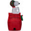 Petit arachide gonflable snoopy on house