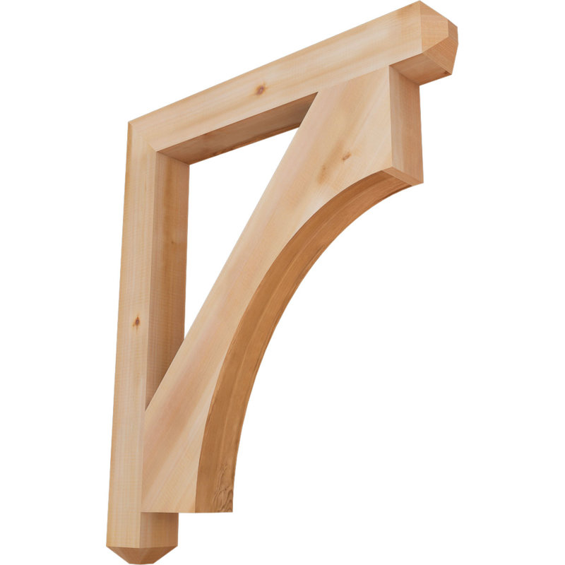 Support Westlake Craftsman, Cèdre rouge de l'Ouest, Lisse, H 38 po x l 3,5 po x P 32 po