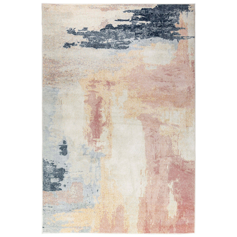 Sonequa Abstract Indoor Rug, Rectangle 4' x 5'11"