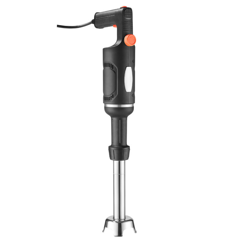 Commercial Immersion Blender, 500W, 10-inch, Durable Hand Mixer for Kitchens, Handheld Stick for Soups & Sauces, Copper Motor, Adjustable Speed, Stainless Steel 3-Blade Design, Safety Lock