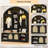 Multi-functional Hall Tree wardrobe/entrance wardrobe, equipped with shoe racks, clothes hangers and hooks. Modern design and practical-162601552