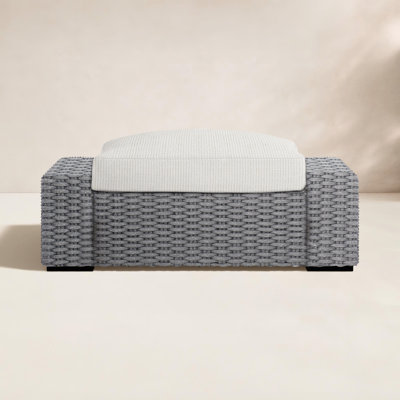 Capri Outdoor Ottoman with Cushion