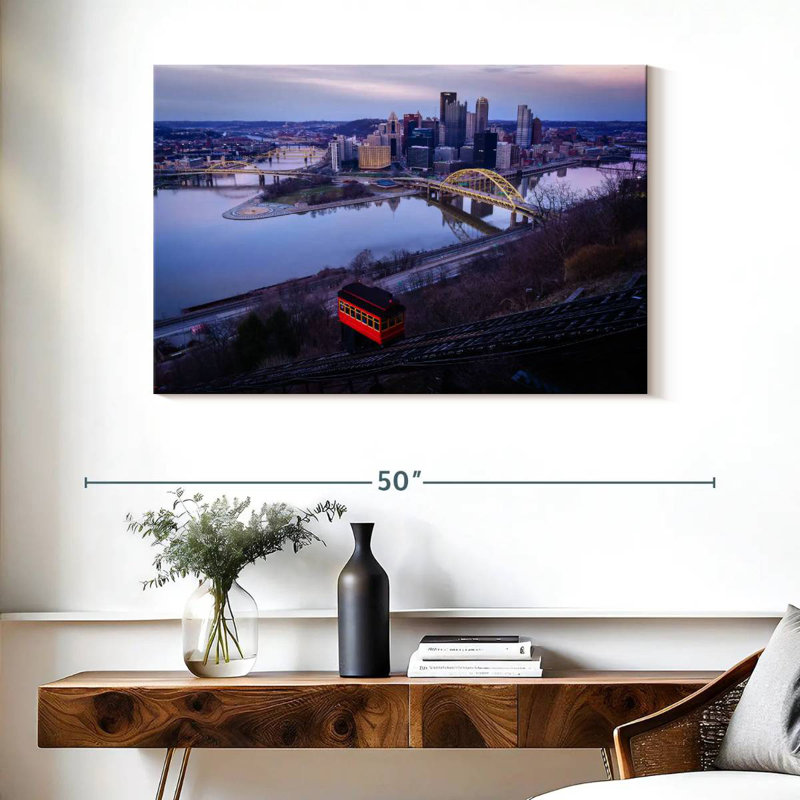 Sireci Overlooking Pittsburgh, 26" H x 39" W