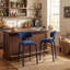 Tabouret de comptoir rembourré avec pieds en métal-646789456