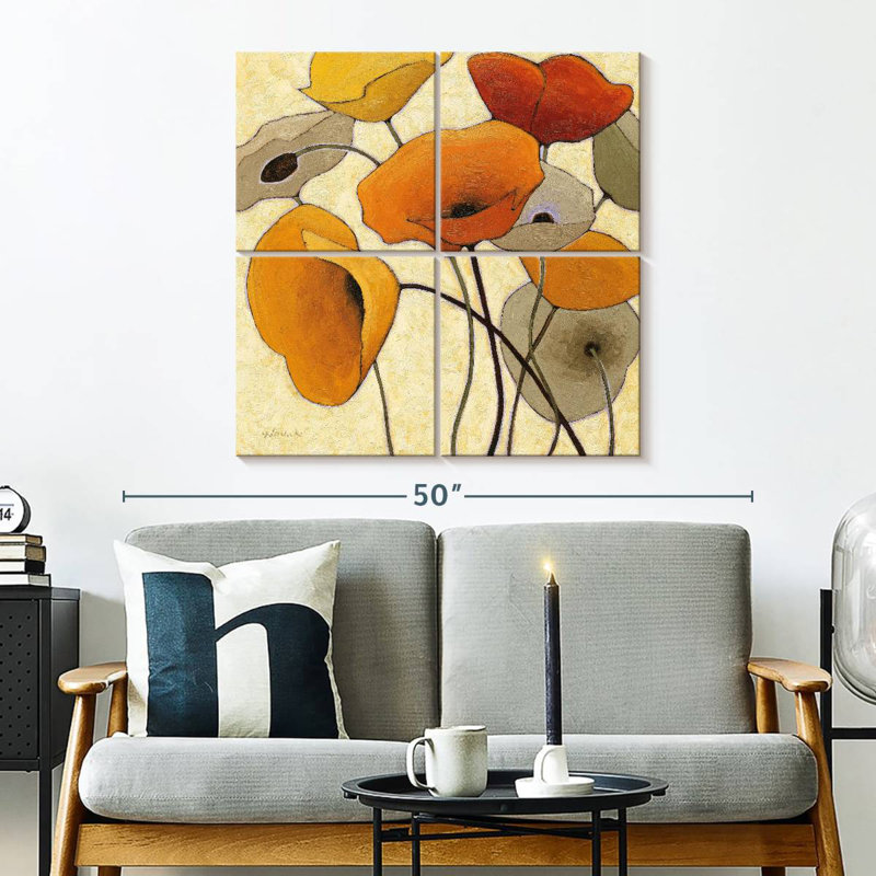 Harnek Pumpkin Poppies III, H 32 po x l 32 po